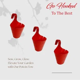Go Hooked Hook Railing Planter Hanging Pots for Plant image 4