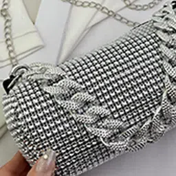 StyleCast Checked Structured Sling Bag with image 3