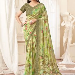DIVASTRI Ethnic Motifs Poly Georgette Saree-picture-10