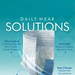 Not Out Set Of 4 3D Core Technology Adult Diapers - 10 Pieces Each - L image 3