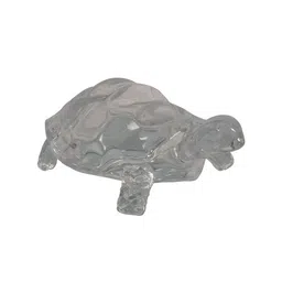 SHREE KALA HOME DECOR Transparent Textured Crystal Tortoise Showpieces-image-13