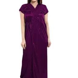 UWNAQA 6-Piece Satin Maxi Nightdress-picture-20