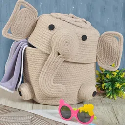 Myntra Elegant Homes Beige Reusable Multi-Utility Organisers image 3