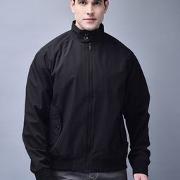 Woodland Men Mandarin Collar Solid Casual Bomber Jacket-image-82