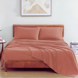 LANE LINEN Rose 144 TC King Bedsheet with 2 Pillow Covers-picture-17