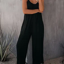 Stylecast X KPOP Women Shoulder Straps Solid Basic Jumpsuit-picture-2