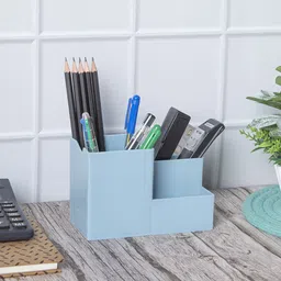 MARKET99 Blue Regular Multi-Utility Pen Holder-12