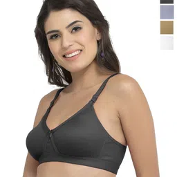 College Girl Pack Of 4 Solid Full Coverage Lightly Padded Multiway Minimizer Bra cg1304-19