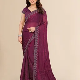Moda Rapido Embellished Beads and Stones Heavy Work Saree-46