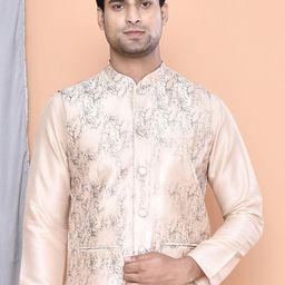 MAAHI FABS Abstract Printed Nehru Jacket-68