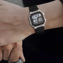 CARLINGTON Unisex Dial & Straps Digital Multi Function Watch Endurance 9079 White Black image 4