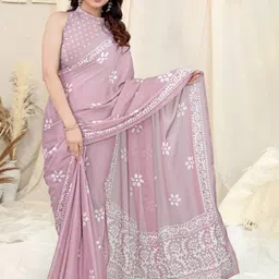ROOP SUNDARI SAREES Batik Printed Pure Chiffon Saree-picture-6