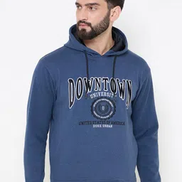 Duke Men Alphanumeric Printed Long Sleeves Hooded Sweatshirt-picture-8