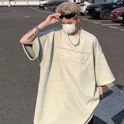 StyleCast Men Typography Printed Round Neck Oversized T-shirt-image-3