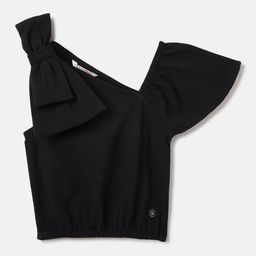 ELLE One Shoulder Kimono Sleeve Top-image-72
