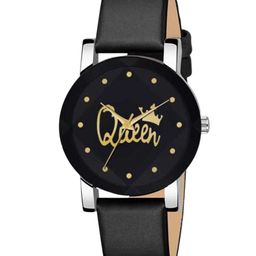 CSAMON Women Printed Dial & Leather Straps Analogue Watch Queen_leather-image-94