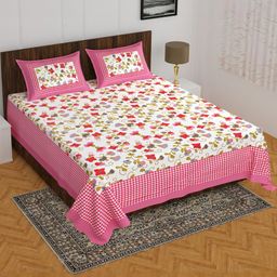 E Elma Unisex Pink Bedsheets-image-129