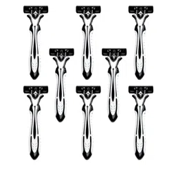 FOREST HILL Set Of 8 Disposable Razor Set - Black-30