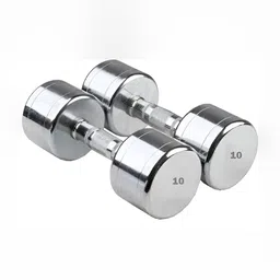 HackerX 2-Pcs Steel Fixed Weight Dumbbell 10 kg each image 1