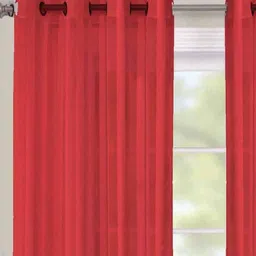 Dekor World Multicoloured Set of 2 Sheer Window Curtain image 2