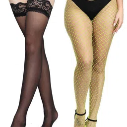 NESKA MODA Women Black Stockings-image-57