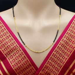 COLOUR OUR DREAMS Gold-Plated Brass Mangalsutra-43
