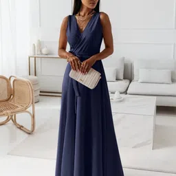 KPOP Women Solid Maxi Dress-image-66