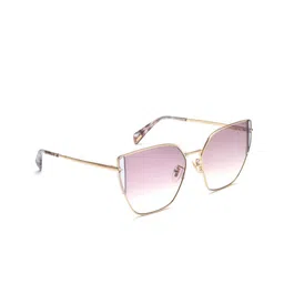 Police Women Butterfly Sunglasses with UV Protected Lens SPLL38K57594YSG-Gold-57