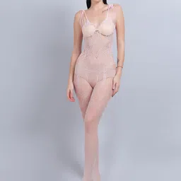 COLOR STYLE Self Design Stockings With Mask-image-43