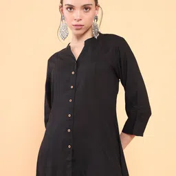 Soch Black Mandarin Collar Tunic-image-23