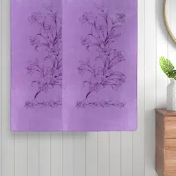 FABINALIV Purple 2 Pieces Printed Cotton 300 GSM Bath Towels-picture-31