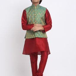 KRAFT INDIA Kurta & Churidar With Nehru Jacket-picture-47