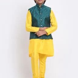 KRAFT INDIA Boys Kurta & Churidar With Nehru Jacket-picture-48