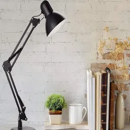 Mufasa White & Black Solid Flexible Spring With On/Off Switch Table Lamp-8