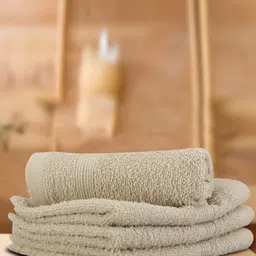 LUSH & BEYOND Beige 4 Pieces Cotton Anti-Bacterial 500 GSM Face Towels-picture-32