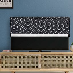 DREAM CARE Black & White Printed PVC Waterproof LED TV Protector - 24 Inch-image-2