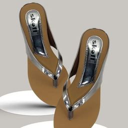 SKOLL Women Metallic T-Strap Flats-image-49