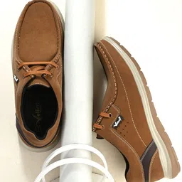 Vellinto Men Solid Round Toe Lace Ups Boat Shoes-image-40