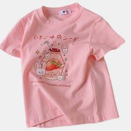 YK Girls Dyed Raw Edge T-shirt-image-41
