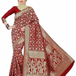 KALINI Woven Design Zari Pure Silk Kanjeevaram Saree-picture-25