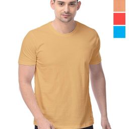 COLOR CAPITAL Unisex Pack Of 4 Solid Round Neck Cotton T-shirts-image-41