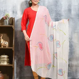 swatika Printed Dupatta with Mukaish-30