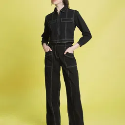 Bene Kleed Shirt Collar Pure Cotton Shirt With Trouser-image-16