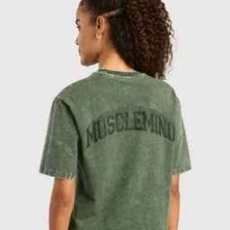 Musclemind Women Typography Printed Cotton Oversized T-shirt-image-41
