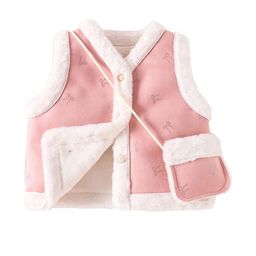 Hopscotch Girls Pink Polyester Printed Jackets-picture-28