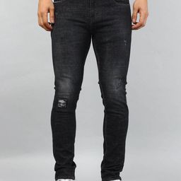 TIM PARIS Ferdinand Men Original Tapered Fit Mid-Rise Low Distress Stretchable Jeans-picture-6