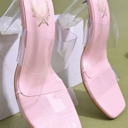 Stylestry Girls Synthetic Patent Block Sandal Heels-picture-49