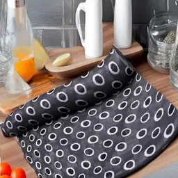 Aura Grey & White Printed Water Resistant Anti-Slip Shelf Liner Organiser-52