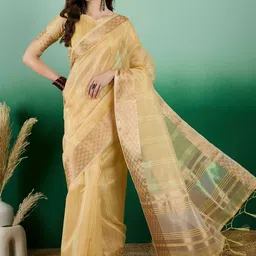 SYS Brand - Shop Your Style Woven Design Zari Pure Silk Saree-image-81