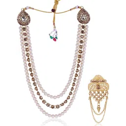 JIYANSHI FASHION Men Gold Jewellery Set-image-75